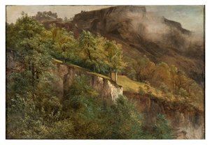 Górski krajobraz w Valais autorstwa Alexandre Calame