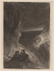 Wrak statku autorstwa Alexandre Calame
