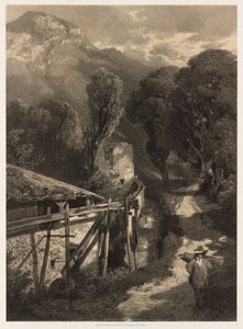Droga Simplon, Meillerie, Francja. autorstwa Alexandre Calame