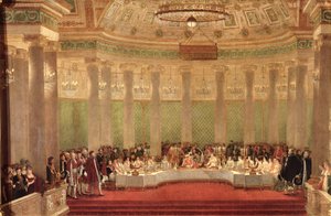 Bankiet Weselny Napoleona Bonaparte (1769-1821) i Marie-Louise de Habsbourg-Lorraine (1791-1847) 1810 autorstwa Alexandre Dufay