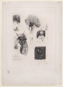 Liść szkiców, 1833-38. autorstwa Alexandre Gabriel Decamps