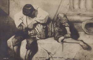 Biedni chłopcy, XIX wiek autorstwa Alexandre Gabriel Decamps