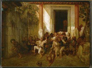 Turecka wycieczka szkolna - Turecka szkoła ... autorstwa Alexandre Gabriel Decamps