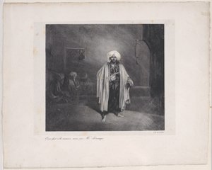 Stojący Turk, 1831. autorstwa Alexandre Gabriel Decamps