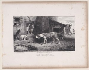 Hodowla z cyklu Sceny myśliwskie, 1829. autorstwa Alexandre Gabriel Decamps