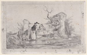 Praczki, 1833-38. autorstwa Alexandre Gabriel Decamps