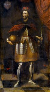Portret króla Władysława II. Jagiełło, 1677