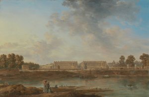 Widok Place Louis XV, c.1775-87 (olej na płótnie)