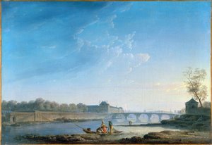 Nabrzeże Tuileries i Pont Royal, ok. 1780 r. (olej na płótnie)