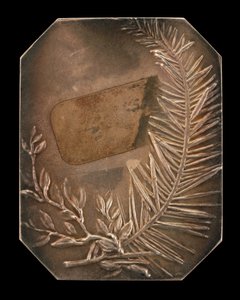 Splecione gałęzie Laurel i Evergreen [rewers], 1897.