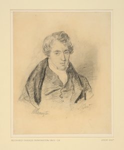 Portret Richarda Parkesa Boningtona, ok. 1825-30 (miękki grafit na tkanym papierze) autorstwa Alexandre Marie Colin