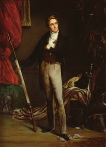 Portret młodego rewolucjonisty podczas rewolucji francuskiej 1830 (olej na tekturze)