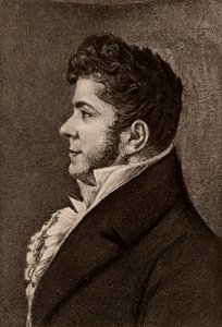 Portret francuskiego powieściopisarza Stendhala (litografia) autorstwa Alexandre Marie Longuet