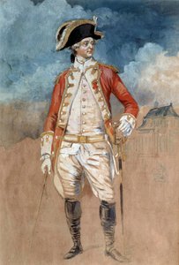 Pełnowymiarowy portret Ludwika Stanislasa Ksawerego z Francji, hrabiego Prowansji (przyszły król Ludwik XVIII) (1755-1824) Akwarela Alexandre Moitte (1750-1828) XVIII-wieczne Amiens, Musee de Picardie autorstwa Alexandre Moitte