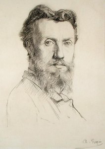 Autoportret (ołówek na papierze) autorstwa Alexandre Rapin