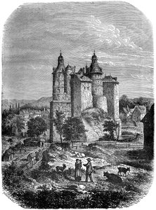 Chateau de Montbeliard Zamek Montbeliard, Francja, 1882-1884 autorstwa Alexandre de Bar