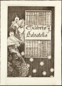 Ex-libris F. Salvatella autorstwa Alexandre de Riquer