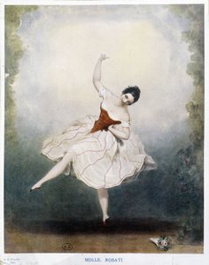 Taniec klasyczny: Miss Rosati w 1848 r. autorstwa Alexandre de Valentini