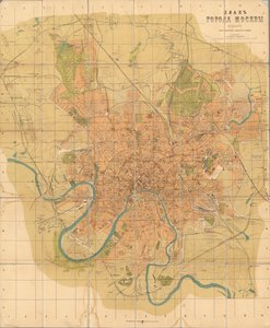 Plan Moskwy, 1916. autorstwa Alexei Alexeevich Ilyin