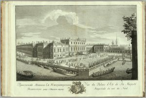 Pałac Letni w Petersburgu Księga na 50. rocznicę założenia Petersburga, 1753 r. autorstwa Alexei Angileevich Grekov