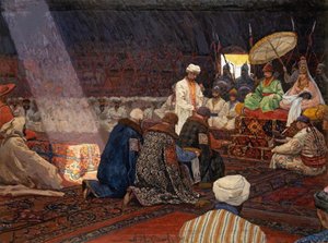 U Złotej Ordy, 1907 autorstwa Alexei Fedotovich Maximov