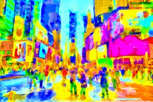 Ultrafioletowe miasto, 2020 (mixed media)