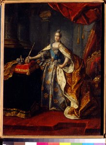 Portret cesarzowej Katarzyny II (1729-1796) Rosji. Obraz Aleksieja Pietrowicza Antropowa (1716-1795), olej na płótnie