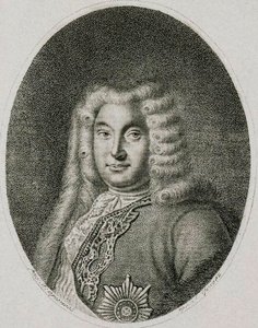 Portret wicekanclerza hrabiego Andrey Ostermann 1687-1747, c1812. autorstwa Alexei Petrovich Grachev