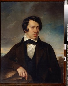 „Autoportret” Obraz Aleksieja Stiepanowicza Chomiakowa (1804-1860) 1842 Państwowe Muzeum Posiadłość Abramcewo, Moskwa autorstwa Alexei Stepanovich Khomyakov