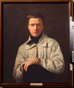 Autoportret (Autoportret) - Obraz Aleksieja Wasiljewicza Tyranowa (1808-1859), olej na płótnie