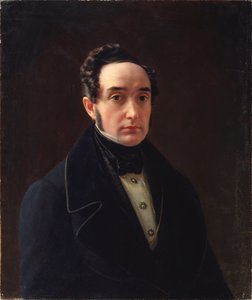 Portret autora Ivan Panayev (1812-1862) - Obraz Aleksieja Wasiljewicza Tyranowa (1808-1859), olej na płótnie, sztuka rosyjska