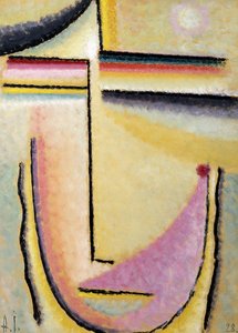 abstrakcyjna głowa; Abstrakcyjna głowa, 1928 autorstwa Alexej von Jawlensky