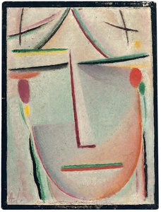 abstrakcyjna głowa; Abstrakcyjna głowa, ok. 1921 autorstwa Alexej von Jawlensky