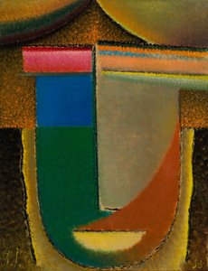 Abstrakcyjna głowa Afryka, 1933 autorstwa Alexej von Jawlensky