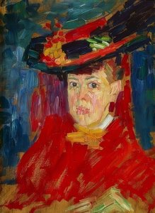 Portret Marianny von Werefkin. Około 1906 r. autorstwa Alexej von Jawlensky