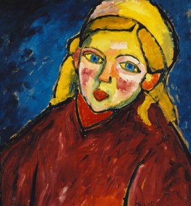 dziecko o niebieskich oczach; Dziecko o niebieskich oczach, 1912 autorstwa Alexej von Jawlensky