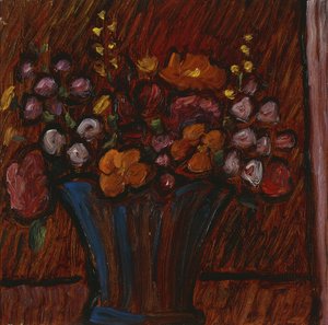 Martwa natura z kwiatami; Blumenstilleben, 1936 autorstwa Alexej von Jawlensky