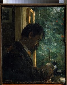 ""Grawer Wasilij Mate (Mathe) (1856-1917) przy pracy"" Obraz Aleksieja von Javlensky