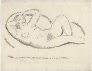 leżący nago autorstwa Alexej von Jawlensky