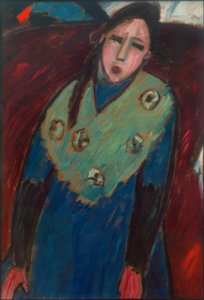 Dziewczyna z zieloną stułą autorstwa Alexej von Jawlensky