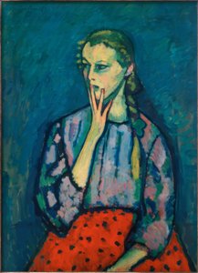 Portret dziewczynki, 1909 autorstwa Alexej von Jawlensky