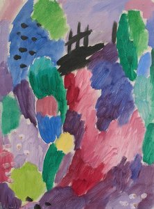 Roter Road, St. Prex. 1915 autorstwa Alexej von Jawlensky