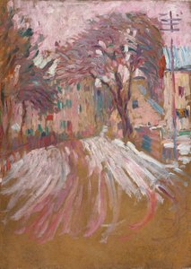 Ulica zimą autorstwa Alexej von Jawlensky