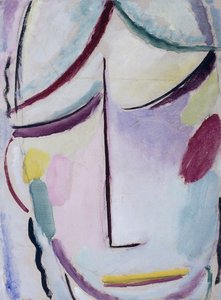 Twarz Zbawiciela; Heilandsgesicht, ok. 1921 autorstwa Alexej von Jawlensky