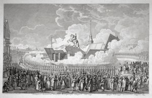 Otwarcie konnego pomnika Piotra Wielkiego na Placu Senackim w Petersburgu w 1782 r., początek 1 autorstwa Alexey Kupriyanovich Melnikov