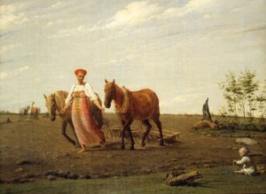 Rosyjski: "Na zaoranym polu. Wiosna" Na zaoranym polu. Wiosna