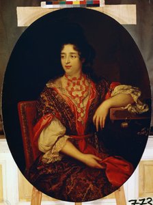 „Portret damy dworu na dworze królowej Francji” (Portret damy dworu) Obraz Alexis Simon Belle (1674-1734) Ermitaż, Sankt Petersburg