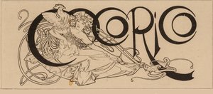 Tytuł czasopisma Cocorico , 1898.