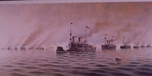 Wojna hiszpańsko-amerykańska 1898, bitwa pod Zatoką Manilską autorstwa Alfonso Sanz