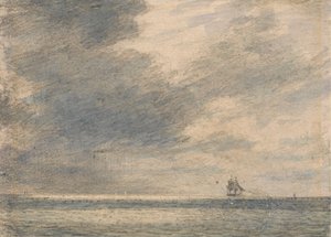Wieczór na morzu autorstwa Alfred Abram Constable
